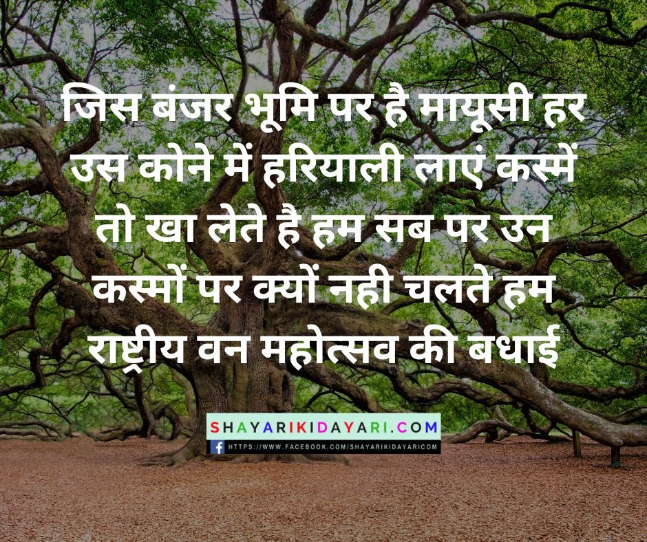 वन महोत्सव पर शायरी